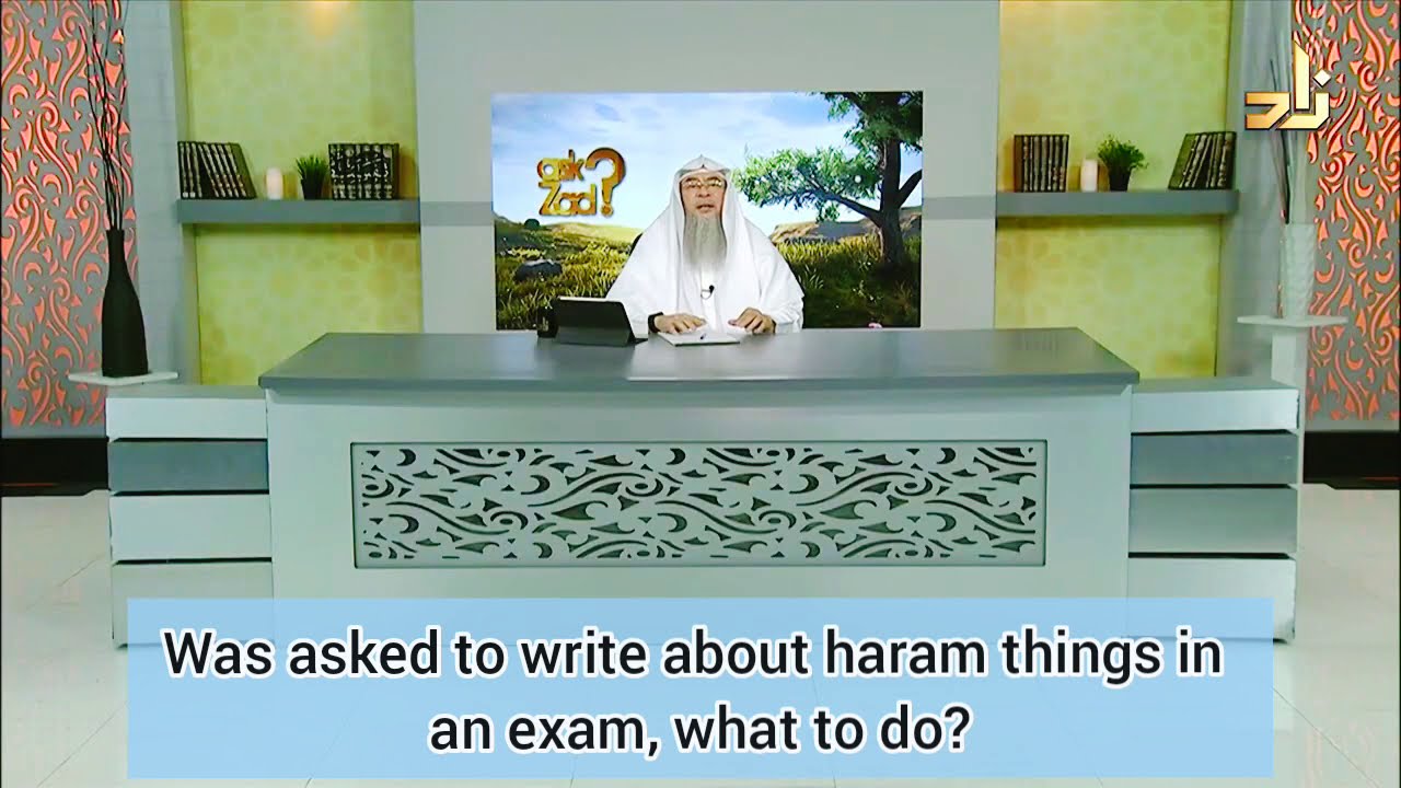 QUESTION: Shaikh is it shirk/kufr to write things that contain shirk or kufr (like evolution, darwinism, and things against islamic morals etc) in the exam (without the disclaimer of I am not believing it) in order to get first position (not to pass but to get first position)?