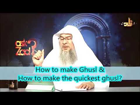 QUESTION: I perform the quickest version of Ghusl and want to verify its validity. I make the intention in my heart, say Bismillah verbally, rinse my mouth and nose three times, and then stand under the shower ensuring water touches every single part of my body from head to toe. Does this fulfill the requirements for Ghusl to be accepted, or must I follow the full Sunnah method?